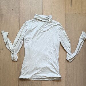 Lululemon Cream Turtleneck Top
